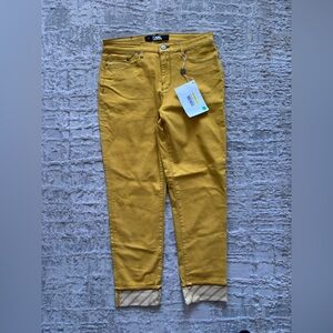 Karl Lagerfeld Mustard Ankle Jeans
